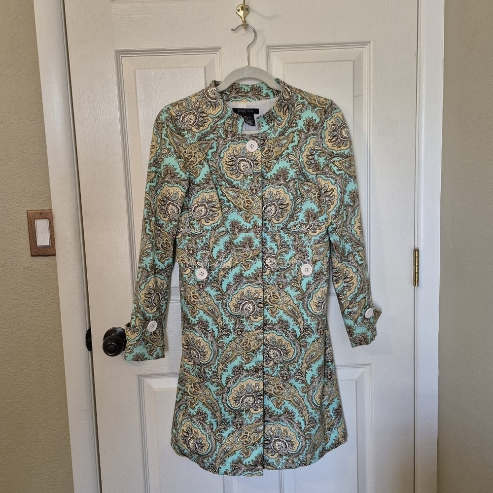Etcetera Patterned Women's Trench Coat - Picture 3 of 7